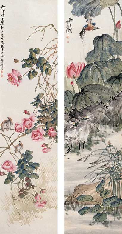 郑集宾 近现代 花鸟 立轴